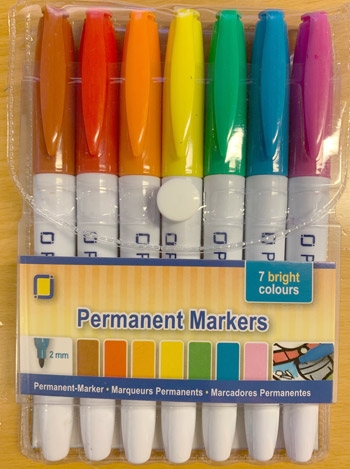  Permanent Markers 7 farver